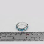 انگشتر فیروزه نیشابوری نقره مردانه دست ساز طرح پرویز - Image 4