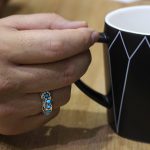 انگشتر فیروزه نیشابوری نقره مردانه دست ساز طرح پرویز - Image 5