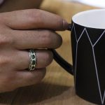 انگشتر زمرد زامبیا الماس تراش نقره دست ساز مردانه طرح پرویز - Image 3