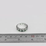 انگشتر زمرد زامبیا الماس تراش نقره دست ساز مردانه طرح پرویز - Image 4