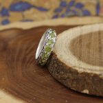 انگشتر زبرجد الماس تراش نقره مردانه طرح پرویز - Image 3