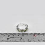 انگشتر زبرجد الماس تراش نقره مردانه طرح پرویز - Image 4