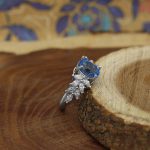 انگشتر توپاز الماس تراش نقره زنانه طرح پرستو - Image 2