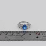 انگشتر توپاز الماس تراش نقره زنانه طرح پرستو - Image 4