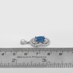 گردنبند توپاز الماس تراش زنانه نقره طرح آنشرلی - Image 4