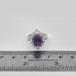 انگشتر آمیتیست نقره زنانه طرح کتایون - Image 4