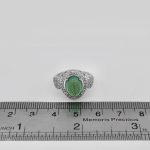 انگشتر عقیق سبز نقره زنانه طرح تیام + حکاکی من یتق الله - Image 4