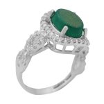 انگشتر عقیق سبز نقره زنانه طرح طاهره + حرز امام جواد (ع) + آیت الکرسی