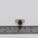 انگشتر عقیق سرخ نقره زنانه طرح عطیه - Image 4