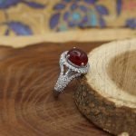 انگشتر عقیق سرخ نقره زنانه طرح عطیه - Image 3