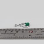 گردنبند عقیق سبز نقره زنانه طرح تارا - Image 4