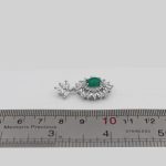 گردنبند عقیق سبز نقره زنانه طرح حمیده - Image 4