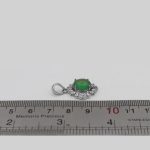 گردنبند عقیق سبز نقره زنانه طرح کیانا + حکاکی آیه من یتق الله - Image 4