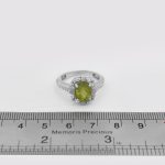 انگشتر زبرجد الماس تراش نقره زنانه طرح سوزان - Image 4