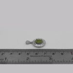 گردنبند زبرجد الماس تراش نقره زنانه طرح مائده - Image 4