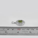 گردنبند زبرجد الماس تراش نقره زنانه طرح آزیتا - Image 4