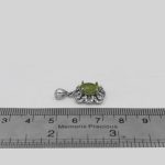 گردنبند زبرجد الماس تراش نقره زنانه طرح پروانه - Image 4