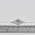 دستبند زبرجد الماس تراش نقره زنانه طرح صالحه - Image 4