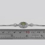 دستبند زبرجد الماس تراش نقره زنانه طرح فارا - Image 4