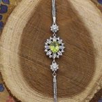 دستبند زبرجد الماس تراش نقره زنانه طرح فارا - Image 2