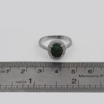 انگشتر زمرد الماس تراش نقره زنانه طرح پناه - Image 4