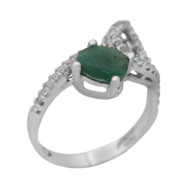 6-1-202zohreh-emraled-woman-ring-11 انگشتر زمرد زنانه نقره