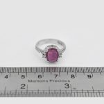 انگشتر یاقوت سرخ الماس تراش نقره زنانه طرح نیکادل - Image 4