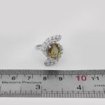 انگشتر الکساندریت الماس تراش نقره زنانه طرح ماه بانو - Image 4