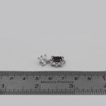 گردنبند گارنت الماس تراش نقره زنانه طرح تهمینه - Image 4