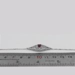 دستبند گارنت الماس تراش نقره زنانه طرح مهرزاد - Image 4