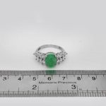 انگشتر یشم نقره زنانه طرح پرستو - Image 4