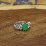 انگشتر یشم نقره زنانه طرح پرستو - Image 3