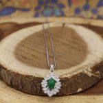 گردنبند یشم نقره زنانه طرح بهناز - Image 2