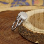 انگشتر در نجف نقره زنانه طرح نورا - Image 2