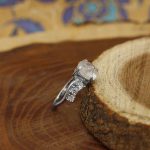 انگشتر در نجف نقره زنانه طرح پوپک - Image 2