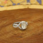 انگشتر در نجف نقره زنانه طرح غزاله - Image 2