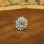 انگشتر در نجف نقره زنانه طرح ارغوان - Image 3