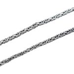 زنجیر نقره طرح آتون با عیار ۹۲۵ مخصوص گردنبند (60 سانتی متری)