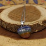 گردنبند هفت چاکرا مردانه و زنانه طرح قلب کیهان - Image 3