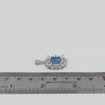 گردنبند توپاز الماس تراش زنانه نقره طرح آوا - Image 4