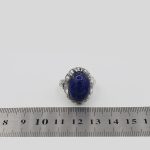 انگشتر لاجورد نقره مردانه دست ساز طرح برنا - Image 5