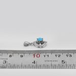 گردنبند فیروزه نیشابوری نقره زنانه طرح طاهره - Image 4