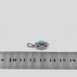 گردنبند فیروزه نیشابوری نقره زنانه طرح طیبه - Image 4