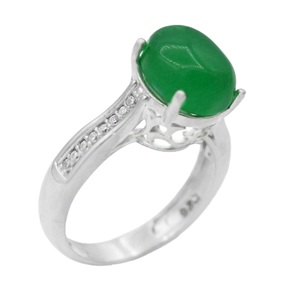 4-1-1725nahid-green-agate-ring (1) انگشتر عقیق سبز زنانه نقره