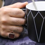 انگشتر عقیق سرخ نقره مردانه طرح زهیر - Image 4