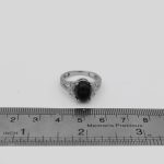 انگشتر عقیق مشکی نقره زنانه طرح سیتا - Image 4