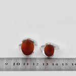 انگشتر ست عقیق سرخ یمنی دست ساز طرح سدره - Image 4