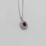 گردنبند عقیق سرخ نقره زنانه طرح سیما - Image 3