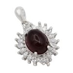 گردنبند عقیق سرخ نقره زنانه طرح اسرا