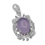 گردنبند عقیق کبود یمنی نقره زنانه طرح هانیه